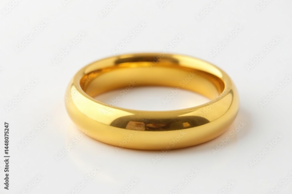 Shiny golden ring isolated on white background, golden, background Shiny golden ring isolated on white background, golden, background