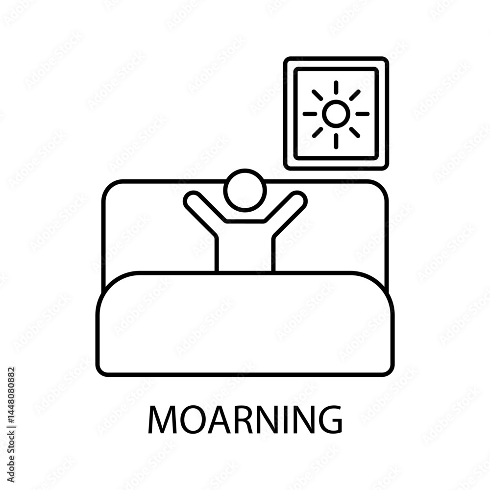 moarning icons symbol vector elements for infographic web moarning icons symbol vector elements for infographic web