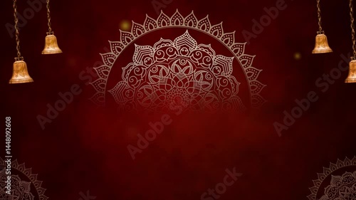 Dark Red color Devotional video Background