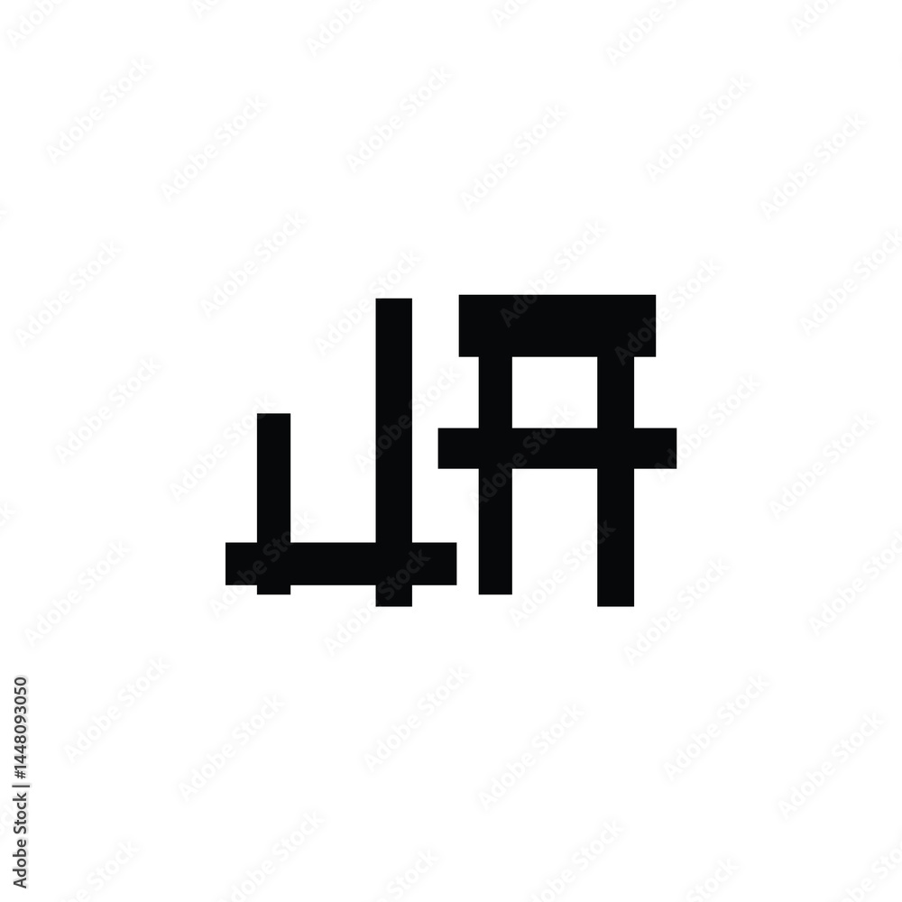 JA monogram logo design letter text name symbol monochrome logotype alphabet character simple logo JA monogram logo design letter text name symbol monochrome logotype alphabet character simple logo
