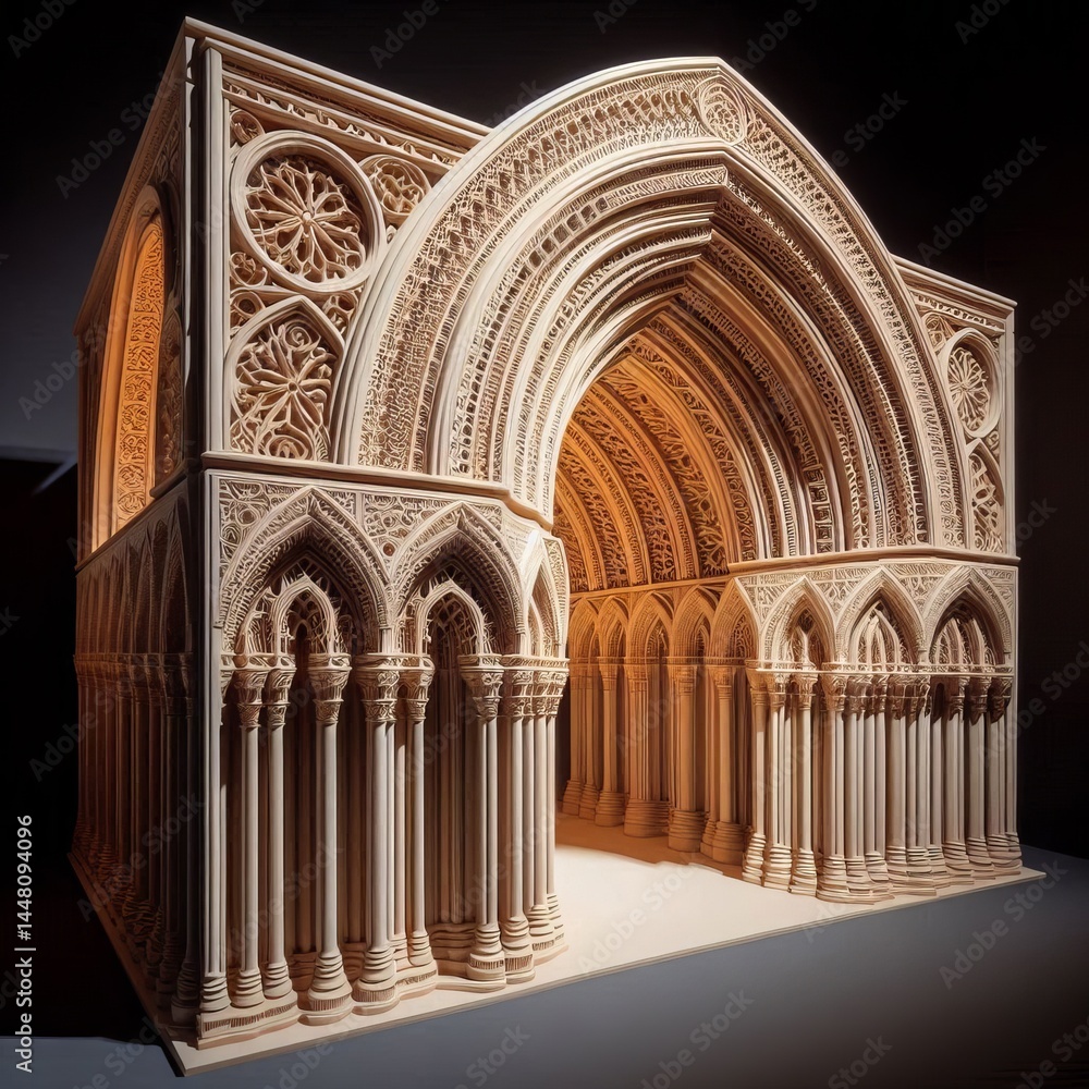 Fototapeta premium D Printed vaults and arches