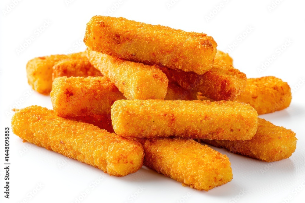 Fish stick fingers on white background Clipping path included Fish stick fingers on white background Clipping path included