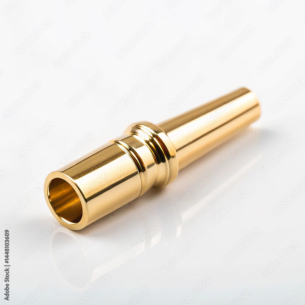 Fototapeta premium Clarinet mouthpiece on white surface