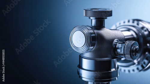 modern adjustment valve with a metallic  photo