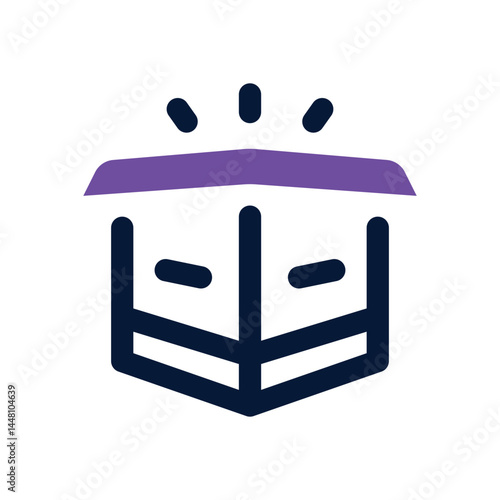 box duotone icon. Sleek and modern vector icon for websites, mobile apps, marketing materials, and corporate design. Fully scalable and ready to use.