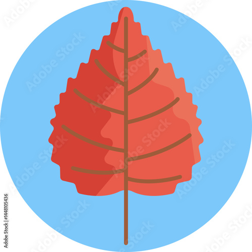 A single fallen leaf, evoking the crisp and colorful atmosphere of fall.