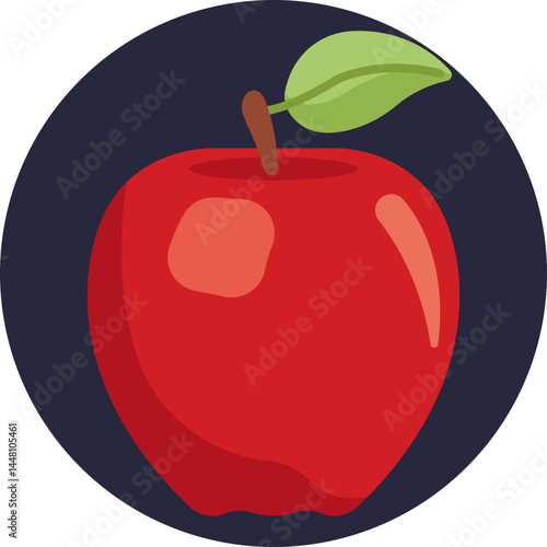 A symbol of the autumn harvest, representing the season's abundance of apples.