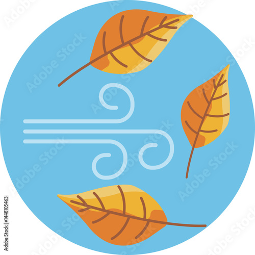 A depiction of colorful, decaying leaves, evoking the vibrant transformation that occurs during the fall.