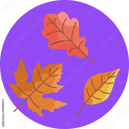 A natural icon symbolizing the crispness and beauty of autumn, often used in themes of harvest or seasonal change.