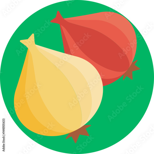 Autumn Harvest Onion: Symbolizing the fall harvest, this onion icon represents the season’s bountiful crops and earthy flavors.