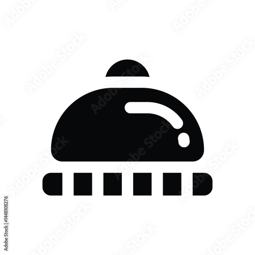 wool hat glyph icon. Strong and solid vector icon for websites, mobile interfaces, presentations, and visual branding. High quality and easy to edit.