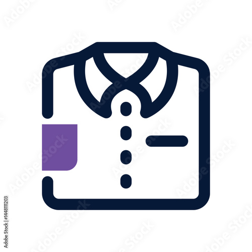 shirt duotone icon. Sleek and modern vector icon for websites, mobile apps, marketing materials, and corporate design. Fully scalable and ready to use.