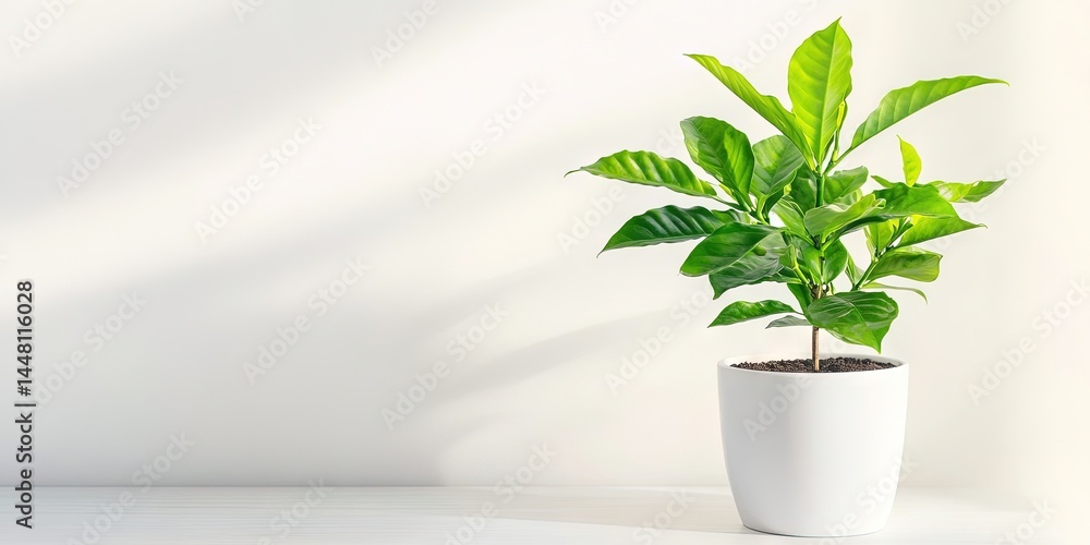 Fototapeta premium photo of arabica coffee plant -