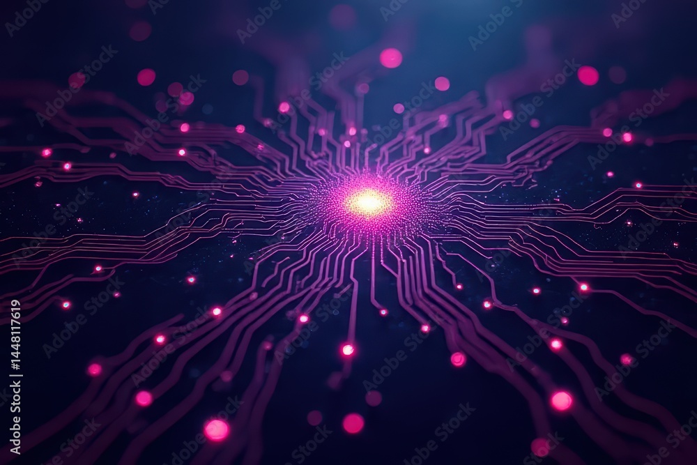 Fototapeta premium Euphonious Tech Abstraction