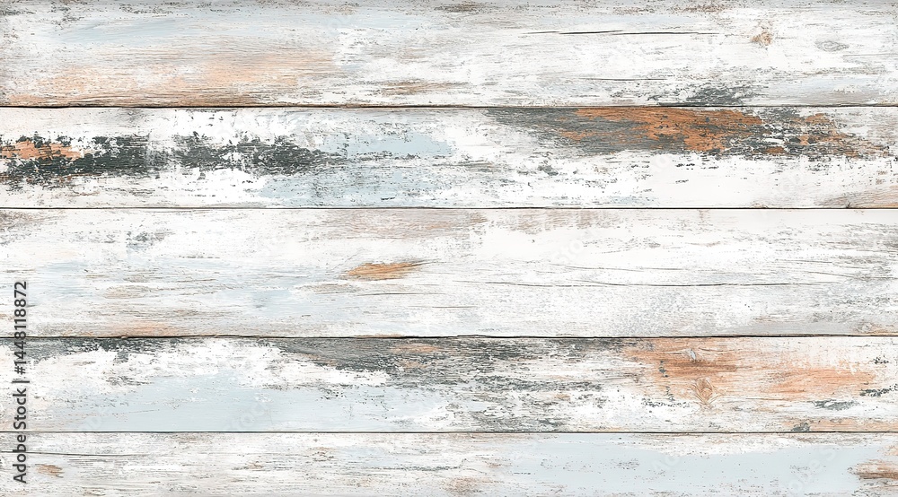 Obraz premium Colorful Horizontal Wooden Plank Background