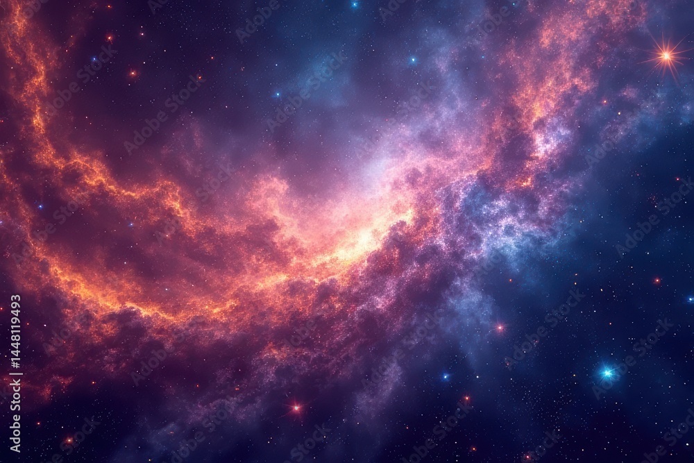 Fototapeta premium Symphonic Colors Across Space