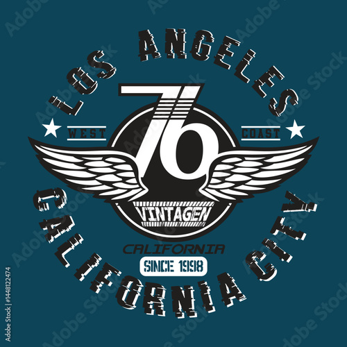 Typography vector design showcasing the city of Los Angeles with bold, modern lettering and California-inspired slogan words in a vibrant and stylish urban layout.
