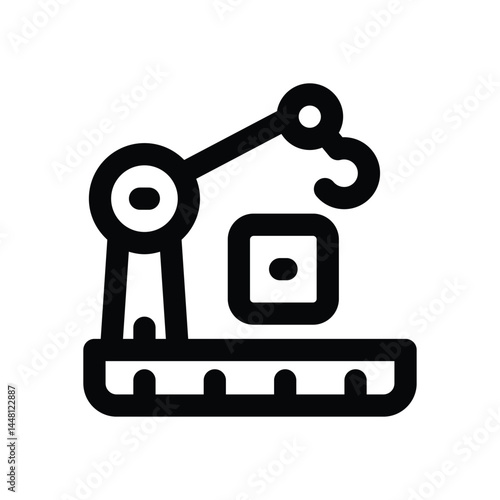 lifter line icon. Clean and minimalist vector icon for websites, mobile apps, presentations, and logos. Fully scalable and customizable for any project.