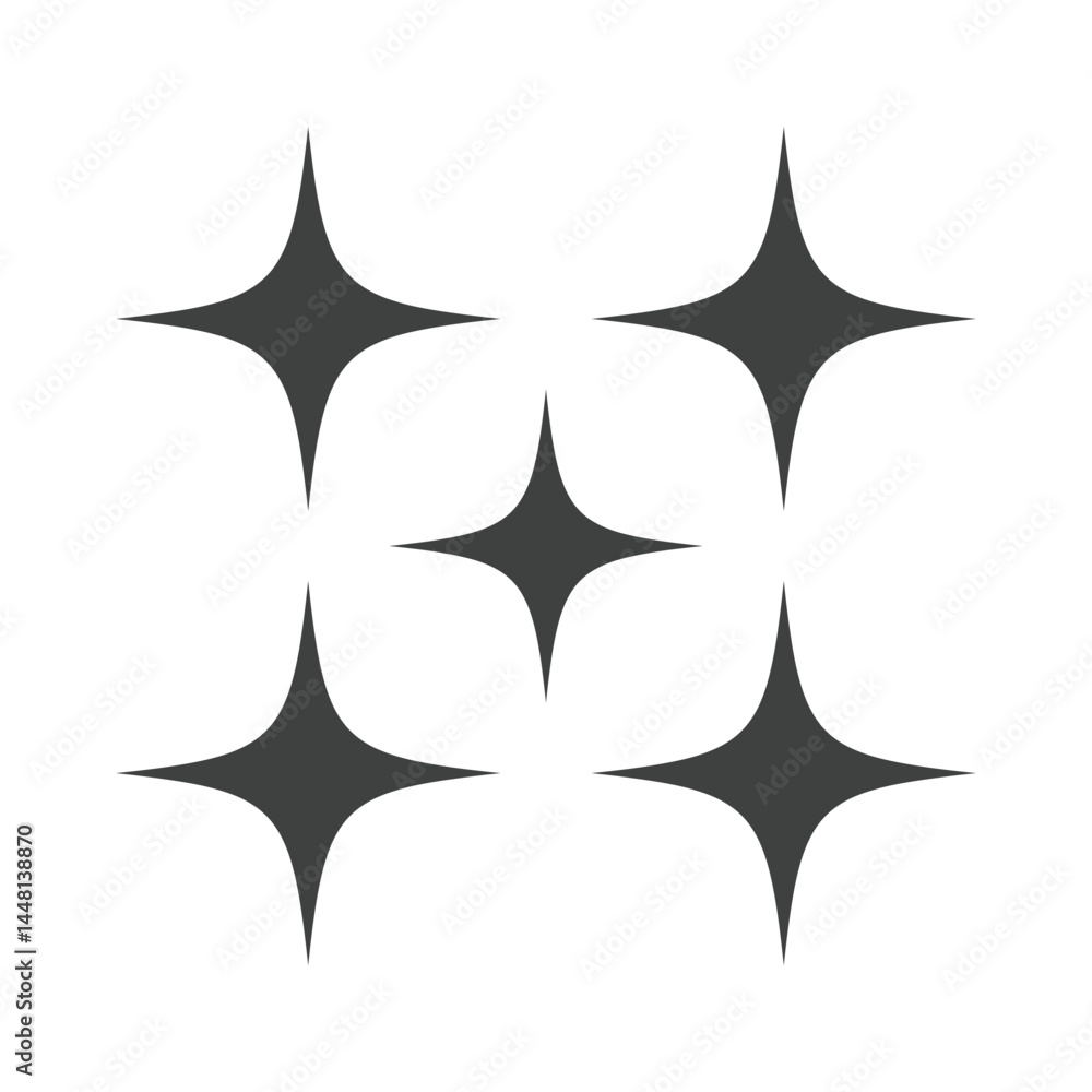 Minimalist Sparkle Icon Design—Aesthetic Starburst Vector Art Minimalist Sparkle Icon Design—Aesthetic Starburst Vector Art