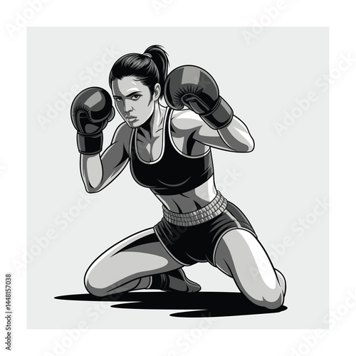 Ju jitsu vector. Martial Art illustration