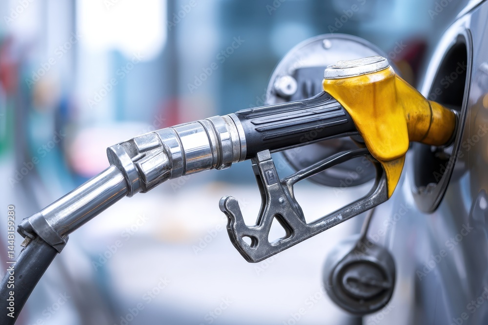 Obraz premium Refuel gas at station