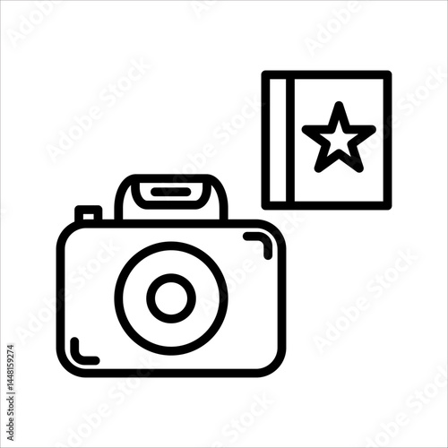 Camera icon. flat illustration of vector icon on white background