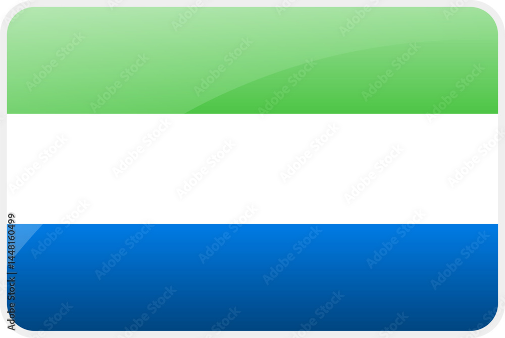 Flag Icon of Sierra Leone Country,National Vector Flag Iconic Symbol and Colors of Sierra Leone flag Flag Icon of Sierra Leone Country,National Vector Flag Iconic Symbol and Colors of Sierra Leone flag