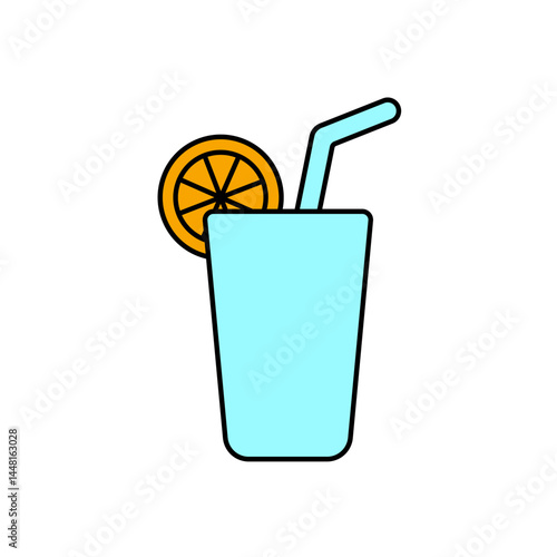 orange juice icons  symbol vector elements for infographic web