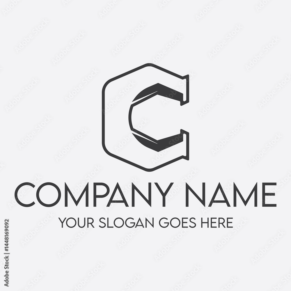 C letter logo vector illustrations design icon template C letter logo vector illustrations design icon template