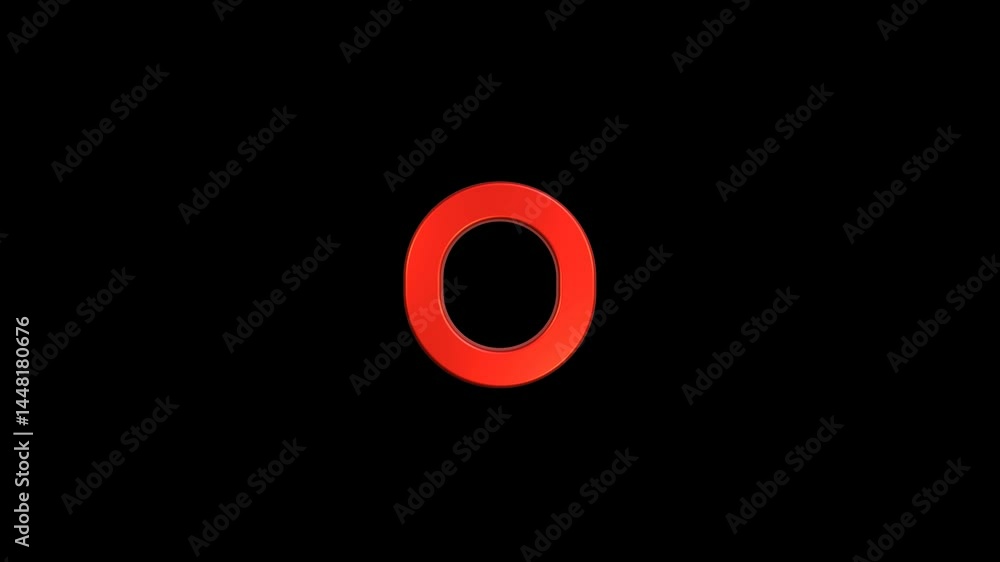zero symbol 3d Animation zero symbol 3d Animation
