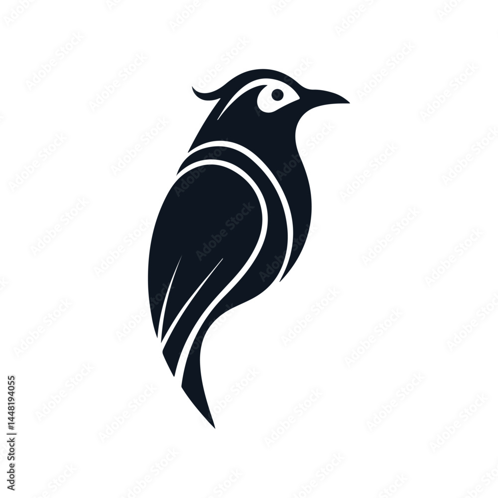 Fototapeta premium Modern Minimalist Bird Icon