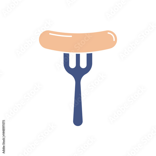 sausage icons  symbol vector elements for infographic web