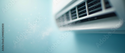 Modern Air Conditioning Vent with Cool Air Stream
