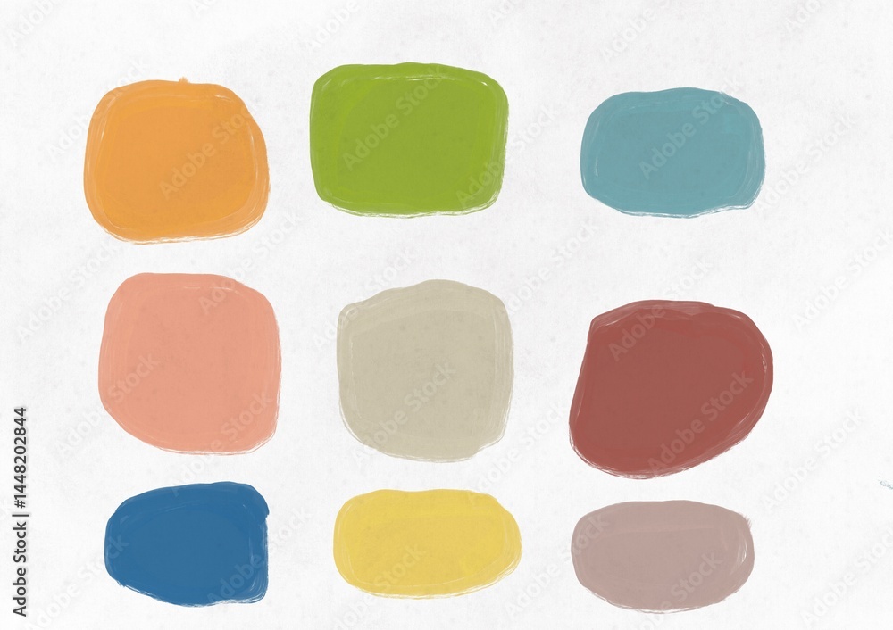 set of watercolor paint strokes set of watercolor paint strokes