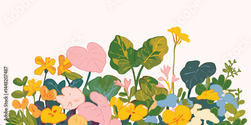 A vibrant and colorful arra...