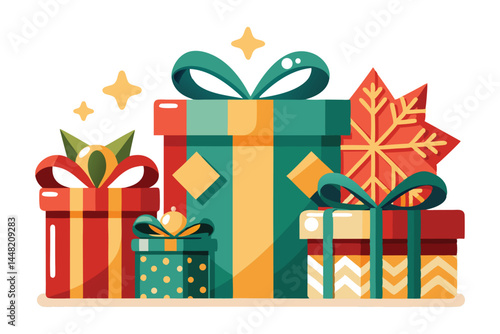 vector illustration of a gift box