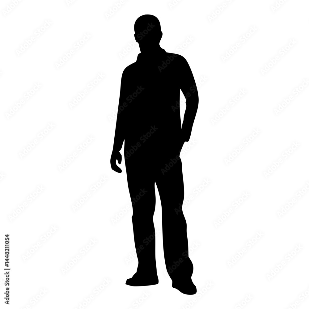 Silhouette of business people posing Silhouette of business people posing