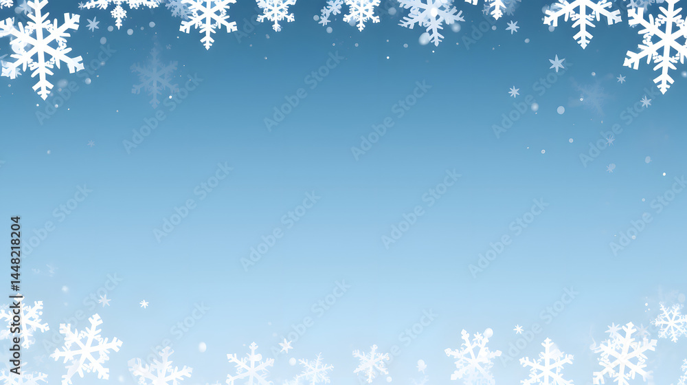 Snowflake Frame Template Design for Winter Events and Holiday Greetings Snowflake Frame Template Design for Winter Events and Holiday Greetings
