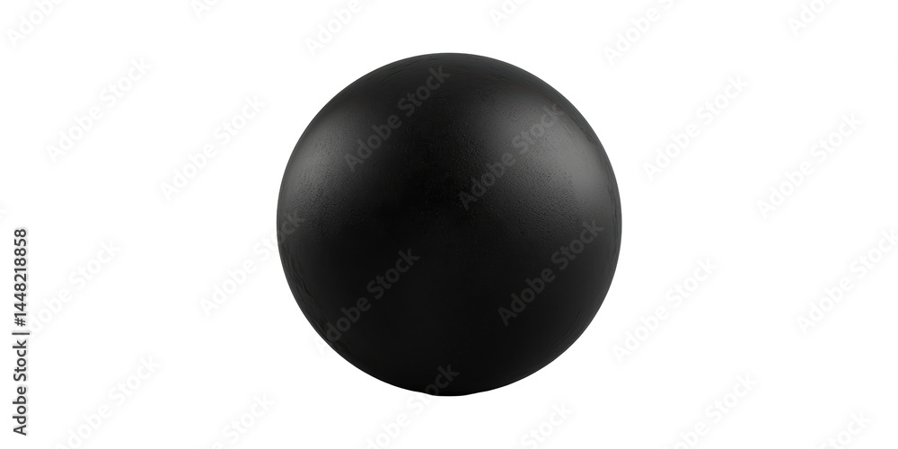 Black Sphere. Minimalist Design And Abstract Art Concept Isolated On Transparent Background Black Sphere. Minimalist Design And Abstract Art Concept Isolated On Transparent Background