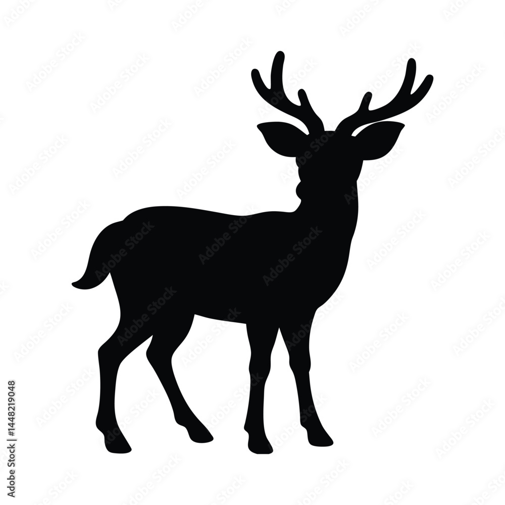 Fototapeta premium deer silhouette vector