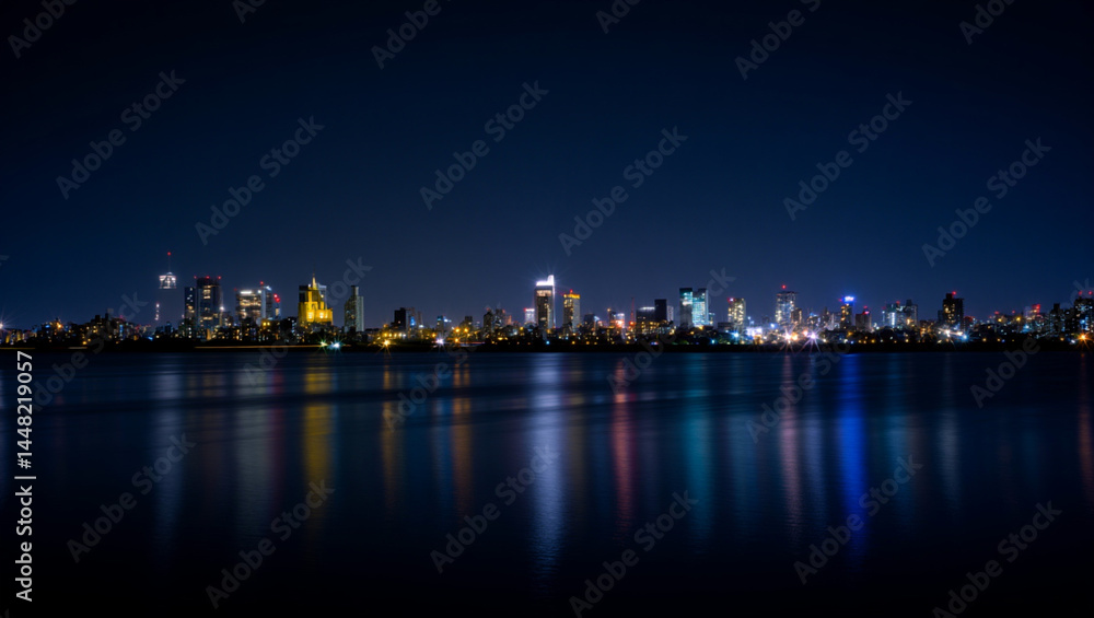 new york skyline at night new york skyline at night