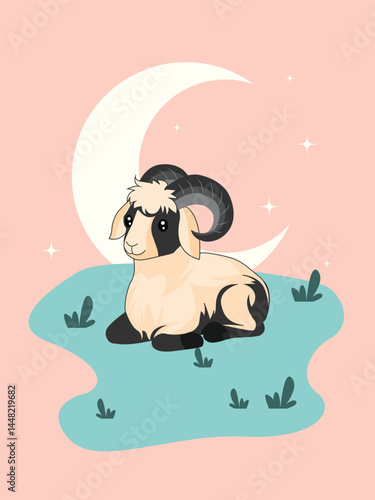 Eid alAdha Celebration Vibrant Illustration of Festive Traditions