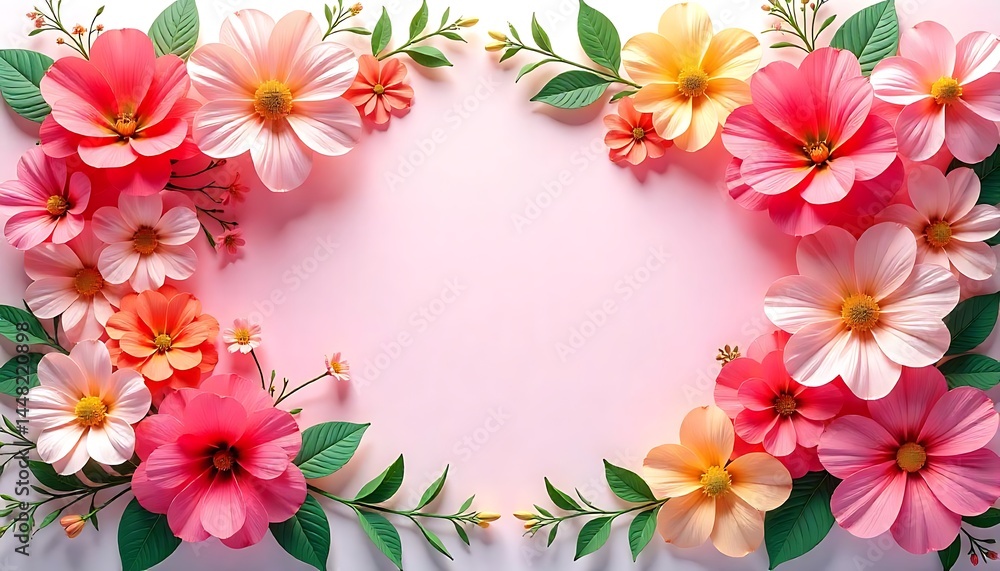 Realistic handcrafted paper flowers in soft pink and white tones high resolution photo Realistic handcrafted paper flowers in soft pink and white tones high resolution photo
