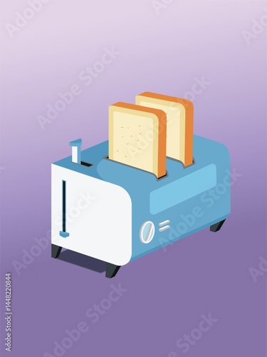 PEMANGGANG ROTI ILLUSTRASI