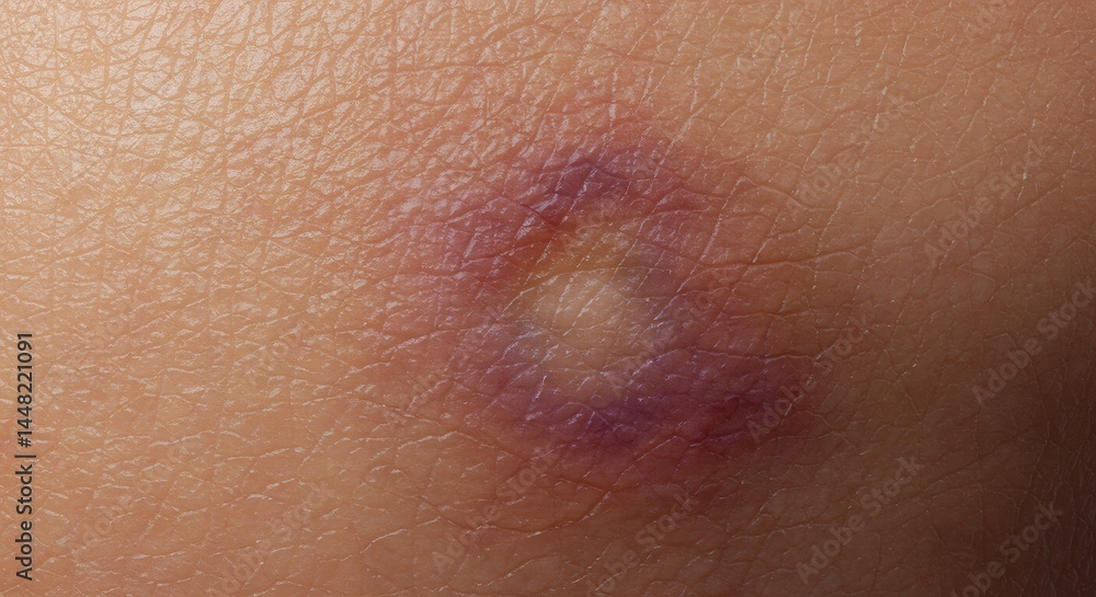 Fototapeta premium Skin with Bruise Close Up