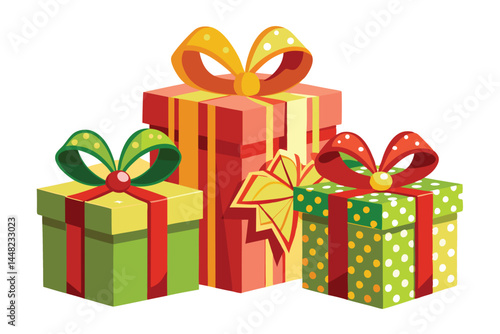 gift boxes vector illustration