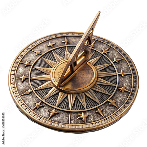 old clock isolated on white