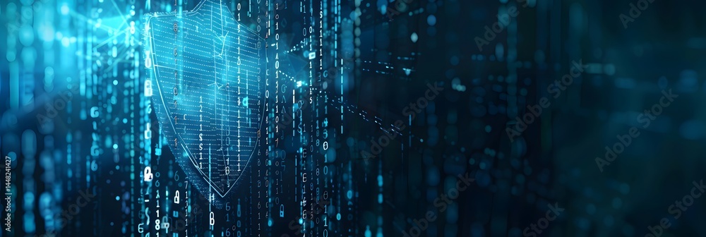 Abstract background of glowing blue digital rain or data streams falling vertically. Represents code, technology, cyberspace, information flow, matrix concept.
Abstract background of glowing blue digital rain or data streams falling vertically. Represents code, technology, cyberspace, information flow, matrix concept.