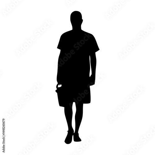 people with shopping basket silhouette