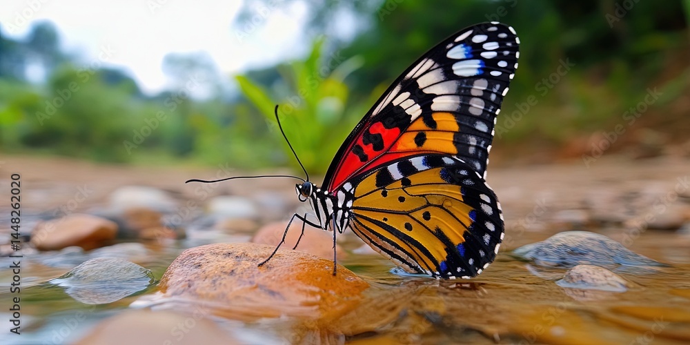 Obraz premium mbashe river buff butterfly 